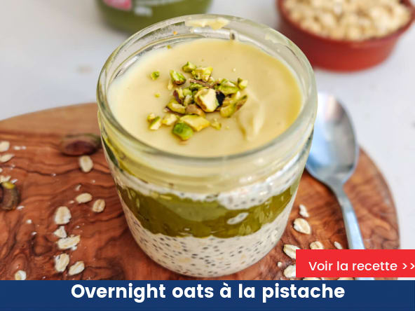 Overnight oats à la pistache